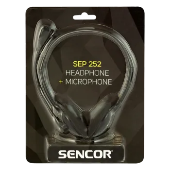 Sencor SEP252 sztereó fejhallgató mikrofonnal