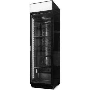 Snaige CD40DM-S3JJ1EX fekete üvegajtós hűtőszekrény 60x60x200,25 cm, 385 liter