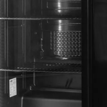 Snaige CD40DM-S3JJ1EX fekete üvegajtós hűtőszekrény 60x60x200,25 cm, 385 liter