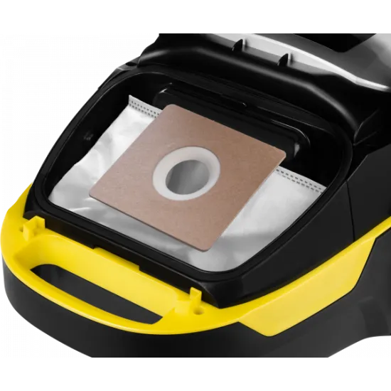 ECG VP S5020 Animal Comfort porzsákos porszívó , 800W, mini turbó fej, fekete/sárga, VPS5020