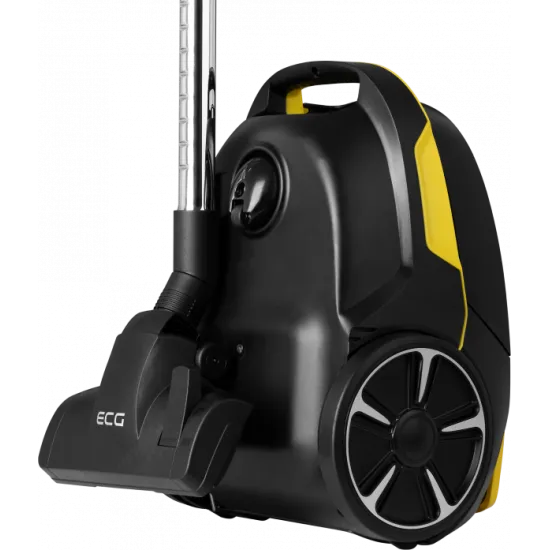 ECG VP S5020 Animal Comfort porzsákos porszívó , 800W, mini turbó fej, fekete/sárga, VPS5020