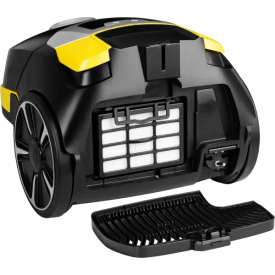 ECG VP S5020 Animal Comfort porzsákos porszívó , 800W, mini turbó fej, fekete/sárga, VPS5020