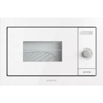 Gorenje BM235G1SYW fehér beépíthető grilles mikrohullámú sütő, 59.5x35.1x39 cm 