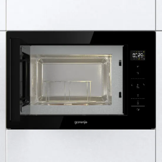 Gorenje BM251SG2BG fekete beépíthető mikrohullámú sütő, 59.5x40.1x38.8 cm
