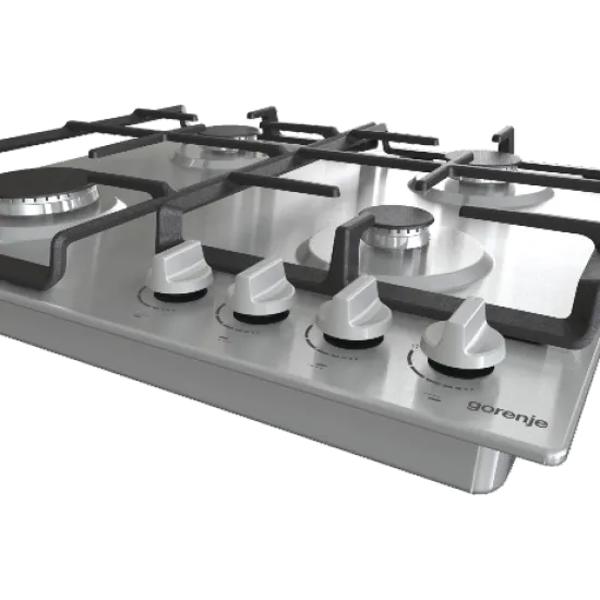 Gorenje G641EX beépíthető gáz főzőlap inox, 60x52x13 cm
