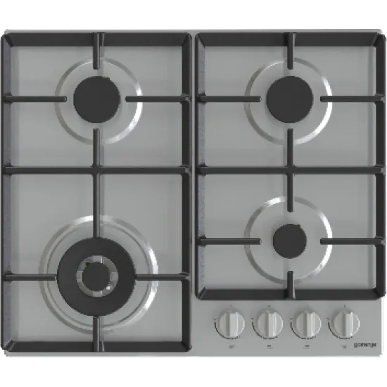 Gorenje GW641EX beépíthető gáz főzőlap 1 WOK + 3 ChefBurners nagyobb teljesítményű égőfej, 60x52x13 cm