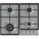 Gorenje GW641EX beépíthető gáz főzőlap 1 WOK + 3 ChefBurners nagyobb teljesítményű égőfej, 60x52x13 cm