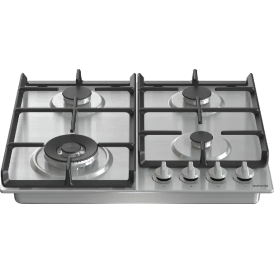 Gorenje GW641EX beépíthető gáz főzőlap 1 WOK + 3 ChefBurners nagyobb teljesítményű égőfej, 60x52x13 cm
