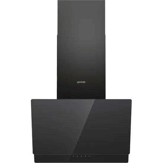 Gorenje WHI649EB beépíthető falra szerelhető döntött kürtös konyhai elszívó, 60x33.5x38 cm, fekete szín 