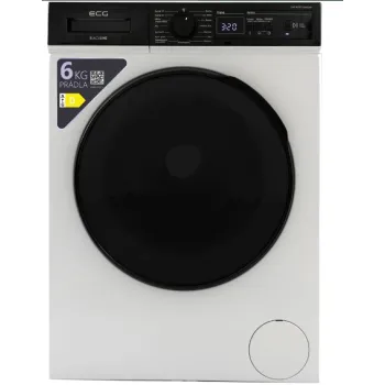 ECG EWS 601001  keskeny 41,5 cm mély BlackLine elöltöltős mosógép, 59.7x41.5x84.5 cm 