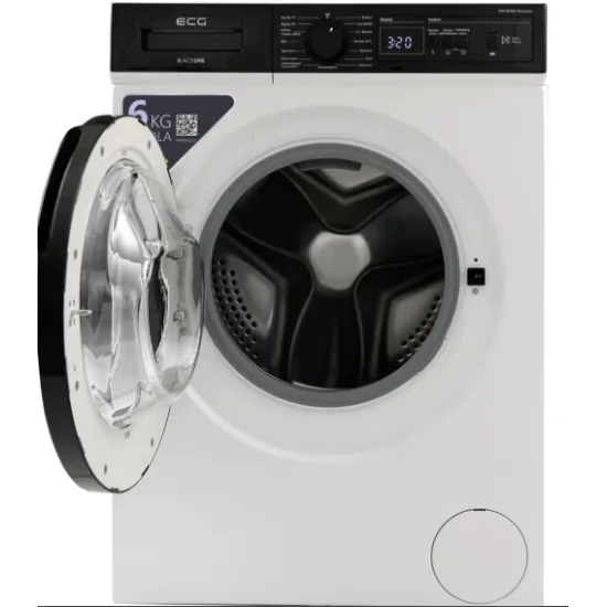 ECG EWS 601001  keskeny 41,5 cm mély BlackLine elöltöltős mosógép, 59.7x41.5x84.5 cm 