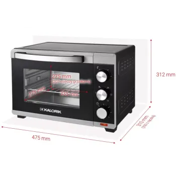 Kalorik OT2012 CRSR mini sütő 25l, termosztáttal 1600W