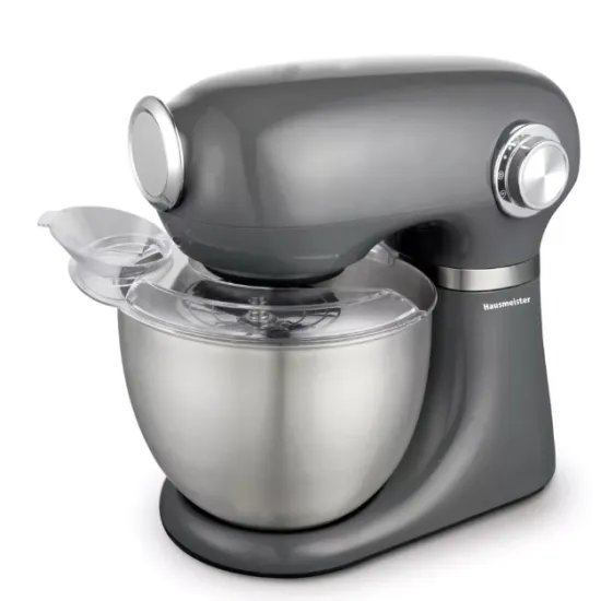 Hausmeister HM 5601A szürke 1000W robotgép dagasztó-, keverő- és habverő 5l rozsdamentes keverő tál HM5601A