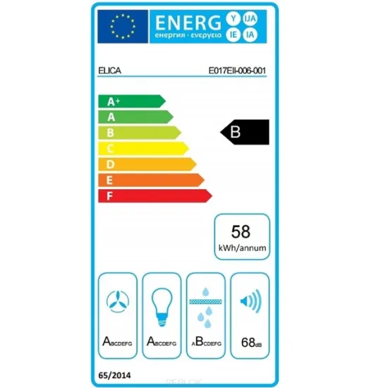 Elica Box-In Plus PRF0097795A felsőszekrénybe építhető konyhai elszívó,60cm széles,inox