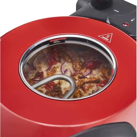 Hausmeister HM6149 pizza sütő kivehető, megfordítható pizzakővel