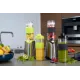 Trebs 99331 Smoothie-To-Go, Comfortjuicer rozsdamentes acél turmixgép 2 db zöld ivópohárral