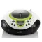 Lenco SCD-38 USB hordozható FM rádió CD és USB lejátszóval zöld/fehér 