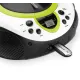 Lenco SCD-38 USB hordozható FM rádió CD és USB lejátszóval zöld/fehér 