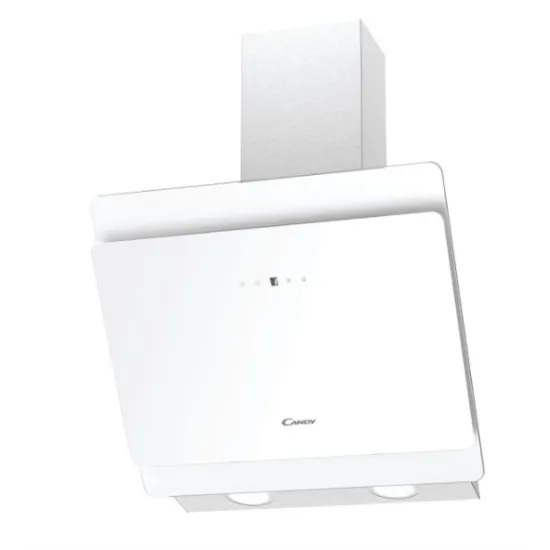 Candy CVMA60B beépíthető falra szerelhető döntött kürtös konyhai elszívó, 60cm széles, LED világítás