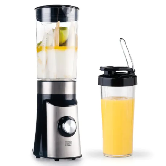 Trebs 99242 Smoothie to go, Comfortjuicer turmixgép ivópohárral, rozsdamentes acél