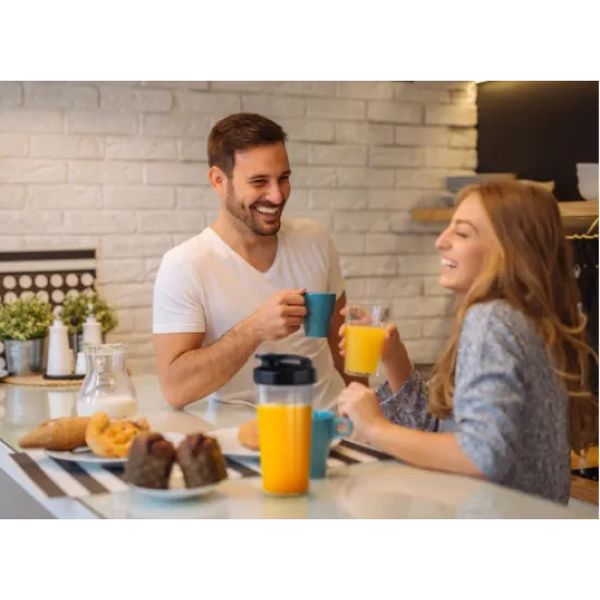 Trebs 99242 Smoothie to go, Comfortjuicer turmixgép ivópohárral, rozsdamentes acél