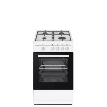 Hausmeister HM5026 gáztűzhely palackos fúvóka készlettel, dísztető nélküli készülék, palackos vagy vezetékes gázra 