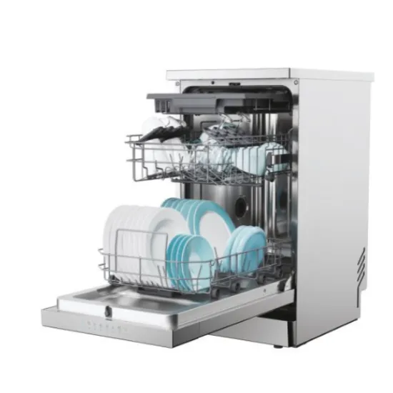 Candy CF1C7SB1FX keskeny mosogatógép, 11 terítékes, WIFI, inverter motor, 3kosár, automatikus ajtónyitás, 44.8x60.5x84.6 cm, inox 