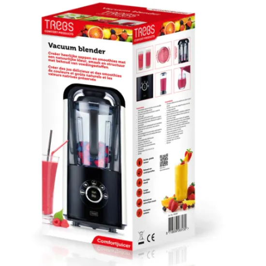 Trebs 99349 turmix komfort facsaró 5 funkcióval és műanyag pohár 1,5L, fehér/fekete 