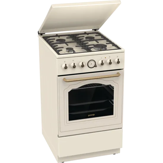 Gorenje GKS5C71CLI kombinált tűzhely extra gőzfunkcióval Classico Design, 50x59.4x85 cm 