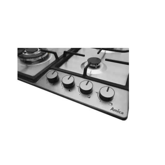 Amica PGD6101APR beépíthető gáz főzőlap, 4 gázégő, inox 
