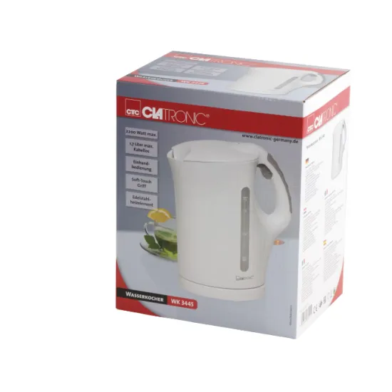 Clatronic WK 3445 vízforraló, 2200W, 1,7L