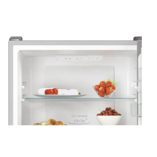 Candy CCE4T620DX Total NoFrost szürke alulfagyasztós kombinált hűtőszekrény Wifi, D energiaosztály 59.8x65.8x200 cm, szürke 