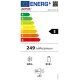 MPM MPM-357-FF-49 NoFrost fekete alulfagyasztós kombinált hűtőszekrény 219/104L, érintésvezérlés kijelzővel 60x69x185 cm 
