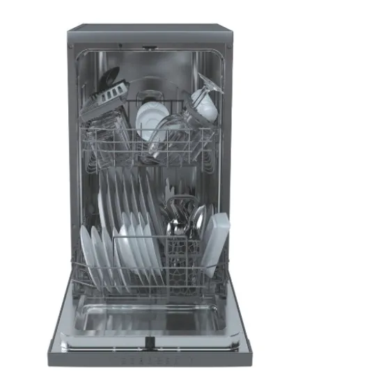 Candy CDPH 2D1047X keskeny mosogatógép, E energiaosztály, vízfogyasztás 9 L, 7 program, inox