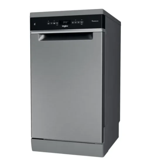 Whirlpool WSFO 3O34 PF X mosogatógép, 10 teríték, automatikus ajtónyitás, 45x59x85 cm, inox
