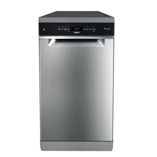 Whirlpool WSFO 3O34 PF X mosogatógép, 10 teríték, automatikus ajtónyitás, 45x59x85 cm, inox