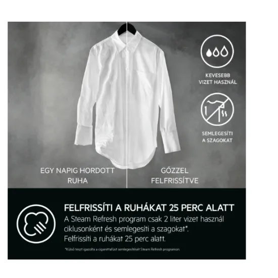 AEG LFR61844BE ProSense elöltöltős mosógép, ökoinverter motorral 9kg, 50L, Led kijelző, 1400f/perc, 59.6x60.2x84.7cm 