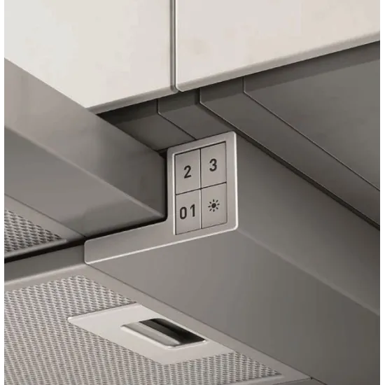 Elica ELITE 14 LUX GRVT/A/60 PRF0098874B beépíthető kihúzható konyhai elszívó,ezüst/fekete üveg front,60cm széles