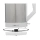 Clatronic WKS 3692 vízforraló, 1,5L, 2200W, fehér/rozsdamentes acél 