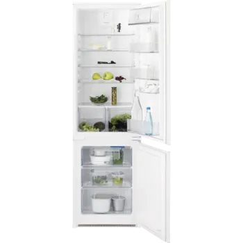 Electrolux LND5FE18S beépíthető kombinált alulfagyasztós hűtőszekrény, 177.2 cm, 196 l/73 l, DynamicAir, LowFrost, ColdSense 
