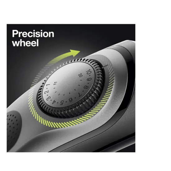 Braun BT7320 szakállvágó precíziós gombbal, 4 tartozékkal és egy Gillette Fusion5 ProGlide borotvával