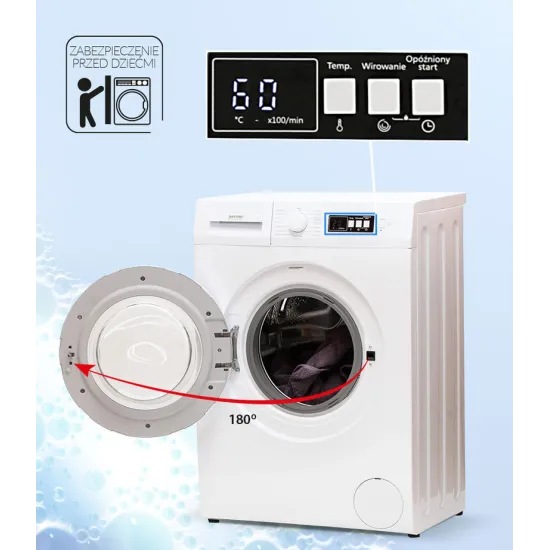 MPM MPM-4610-PV-37 elöltöltős mosógép 6 kg, 60x42x85 cm