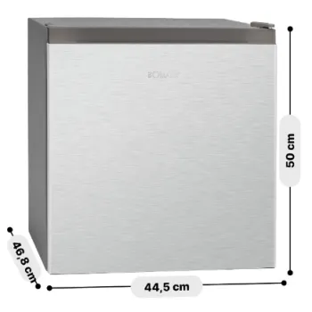 Bomann KB7245 inox asztali hűtőszekrény 50 x 44.5 x 46.8cm