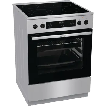 Gorenje GECS6C70XPA kerámialapos elektromos tűzhely, 71L, 60x60x85 cm