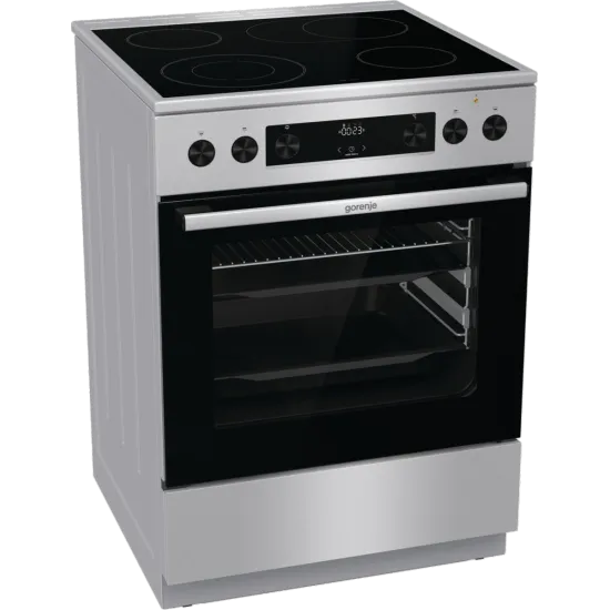 Gorenje GECS6C70XPA kerámialapos elektromos tűzhely, 71L, 60x60x85 cm