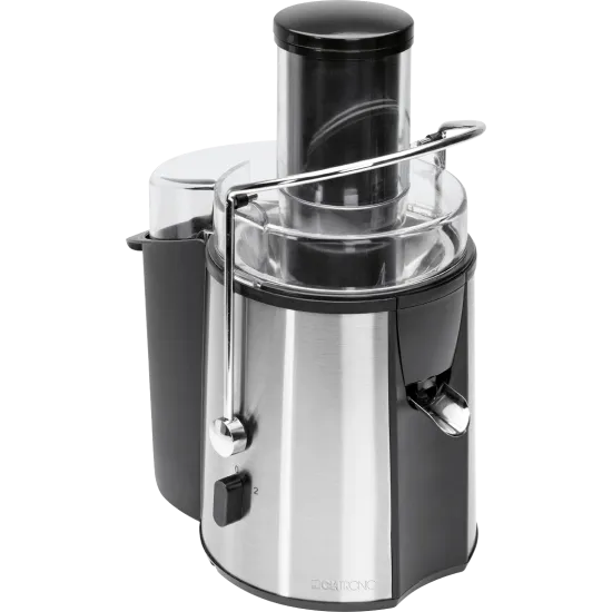 Clatronic AE 3532 fekete-inox 1000W gyümölcscentrifuga Extra nagy töltőtengely 75 mm Ø