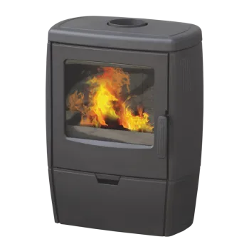 Warnex Alberto öntvény kandalló, öntvény tűztér, külső levegő csatlakozás, 8.6kW 