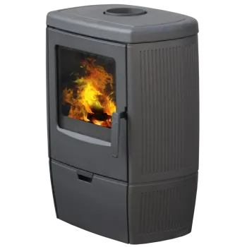 Warnex Alberto öntvény kandalló, öntvény tűztér, külső levegő csatlakozás, 8.6kW 