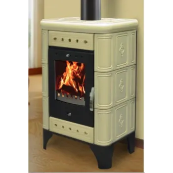 Warnex Bergen kerámia csempés kandalló csontszín