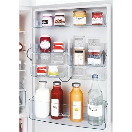 Candy CBT5518EW Total No Frost Circle beépíthető kombinált alulfagyasztós hűtőszekrény, 54x54.5x177.2 cm 